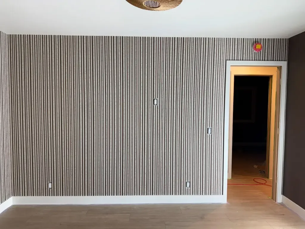 Modern San Marcos condo with new feature wall wallpaper installed